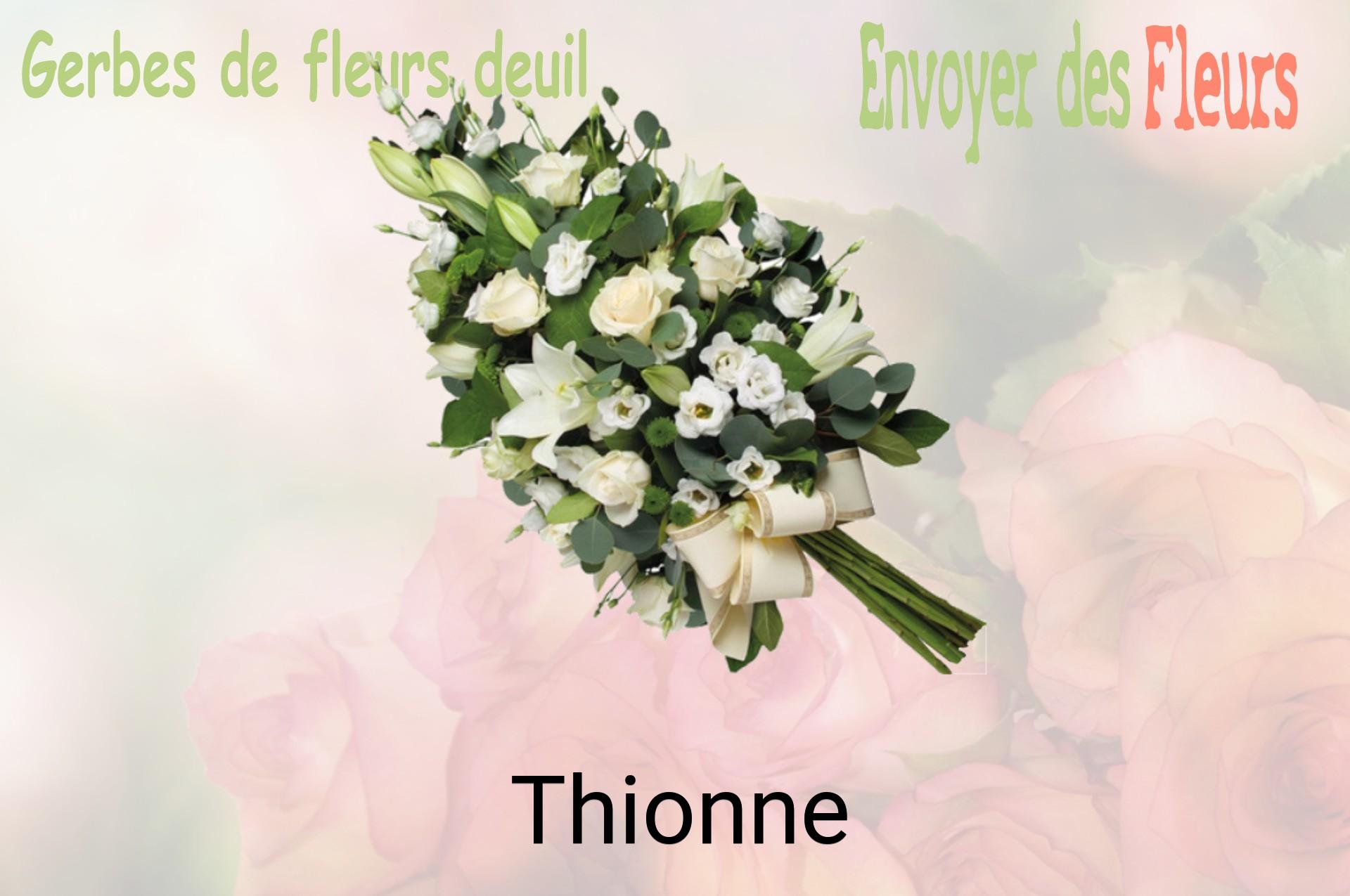 Gerbe de fleurs de deuil livrée à Thionne